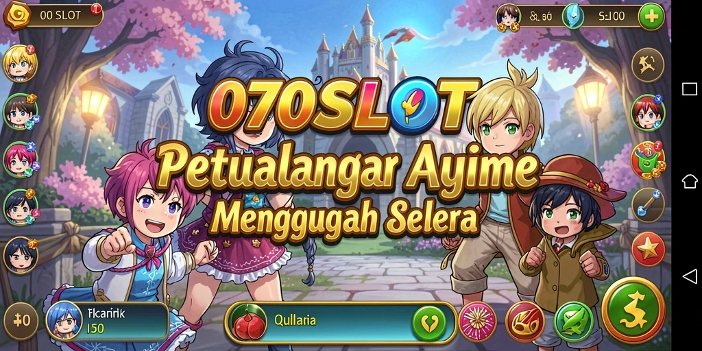 Screenshot gameplay 070SLOT dengan karakter Anime yang menawan.