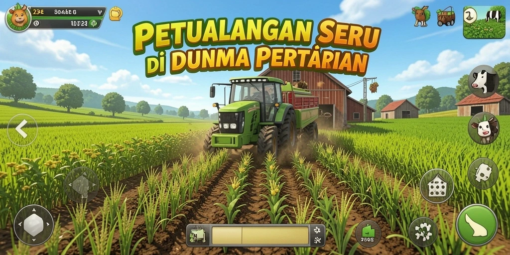 Gameplay seru di 234E dengan aktivitas pertanian yang menarik.