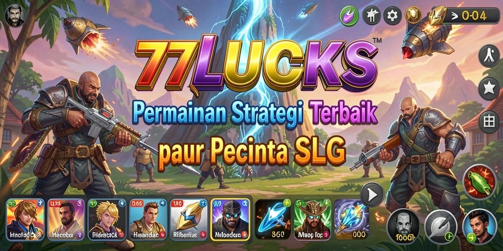 Screenshot gameplay 77LUCKS dengan aksi strategi yang menegangkan.