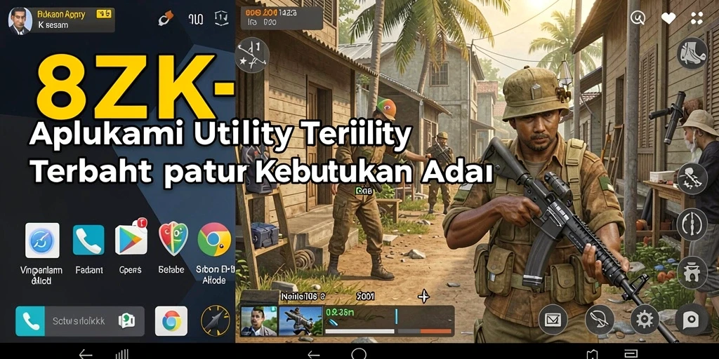 Tampilan dari aplikasi Utility 8ZK yang efisien dan menarik