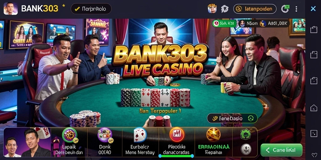 Tampilan gameplay Live Casino yang menarik dan interaktif.