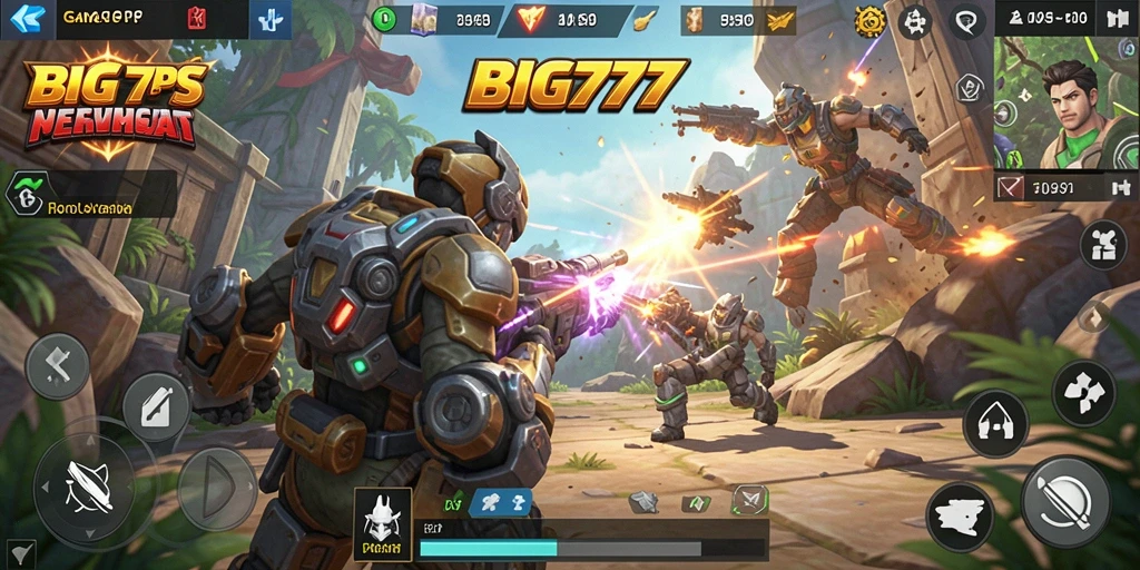 Tangkapan layar menampilkan aksi intens dalam gameplay TPS BIG777.