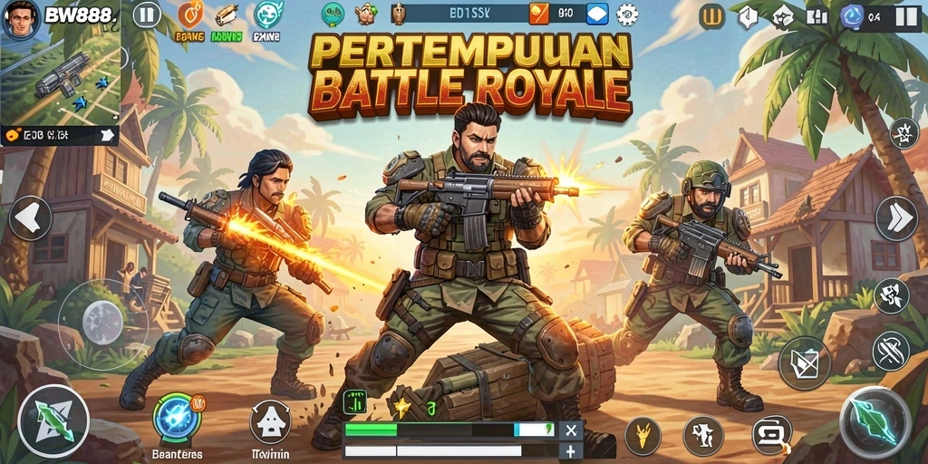 Tampilan gameplay seru dalam BW888 yang intens dan memukau.