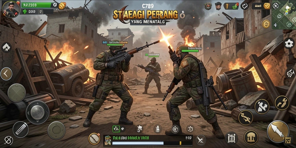 Tangkapan layar C789 menunjukkan aksi pertempuran yang strategis dan mendebarkan.
