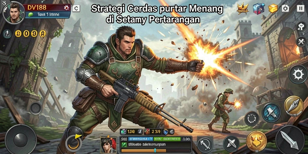 Tampilan gameplay menarik dari DV188 dengan pertempuran strategis yang mendebarkan.