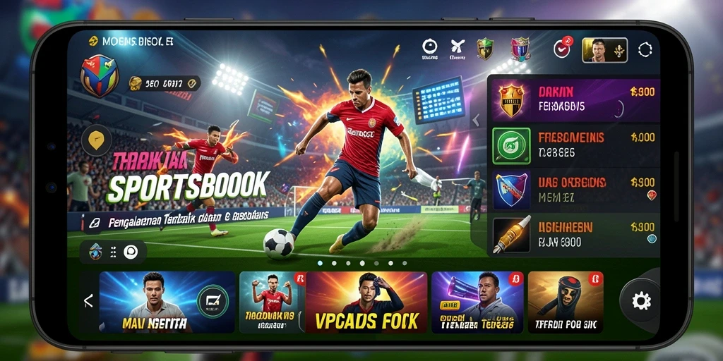 Tampilan antarmuka aplikasi FO8 yang menarik saat bermain Sportsbook.