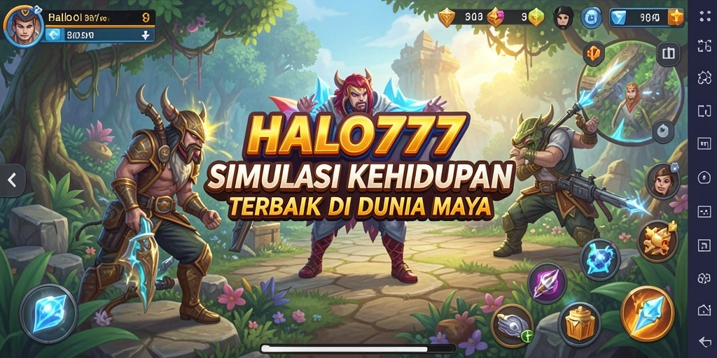 Tangkapan layar menunjukkan gameplay HALO777 yang interaktif dan menarik.