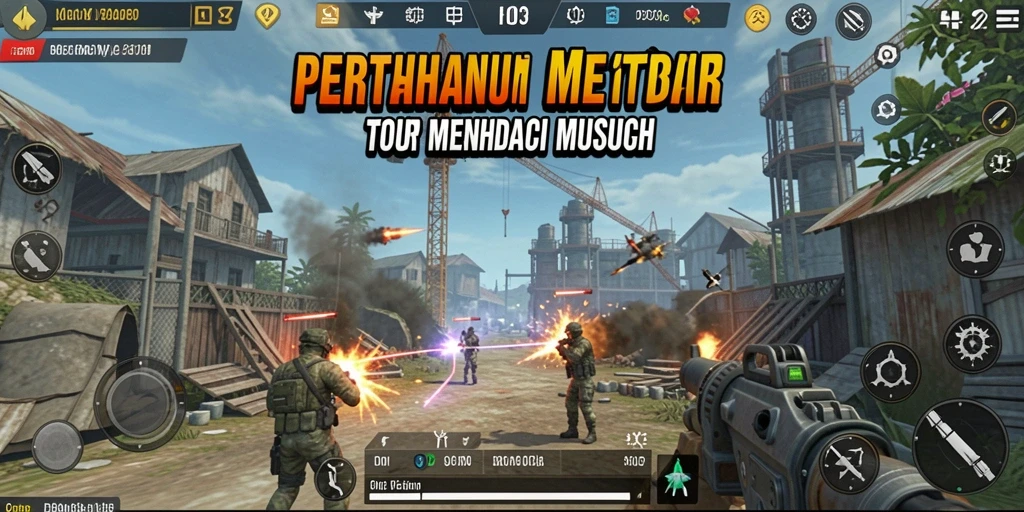 Tampilan gameplay menegangkan dari HO3 dalam pertahanan menara.