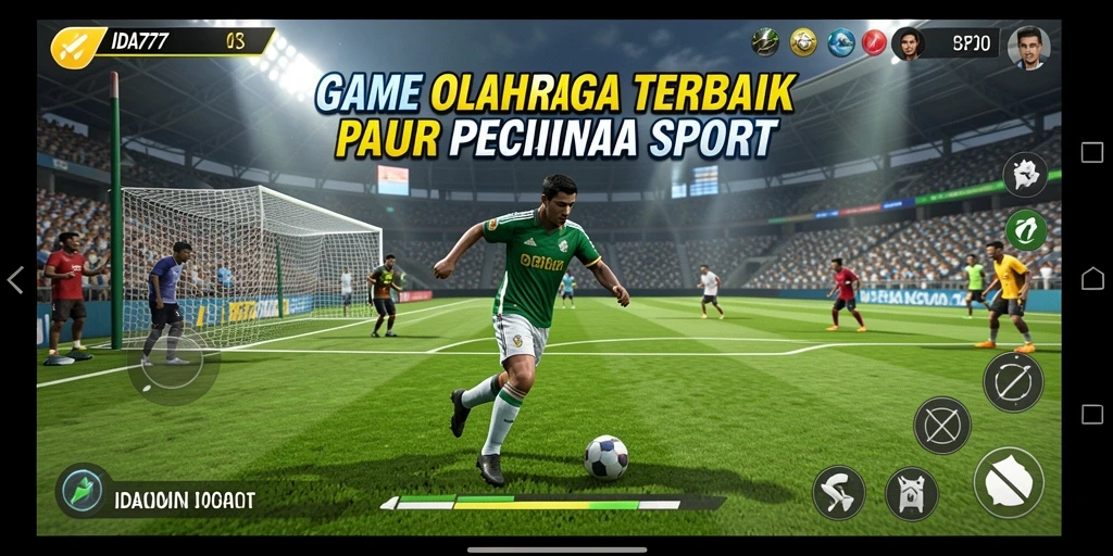 Screenshot gameplay IDA777 menampilkan aksi seru dalam pertandingan olahraga.