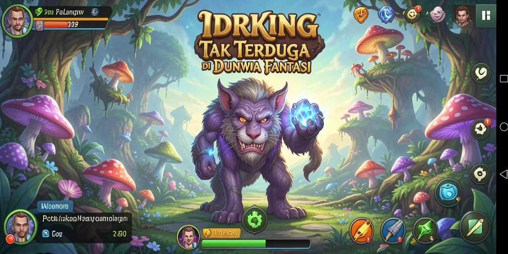 Tangkapan layar dari gameplay mendebarkan IDRKING di dunia petualangan.