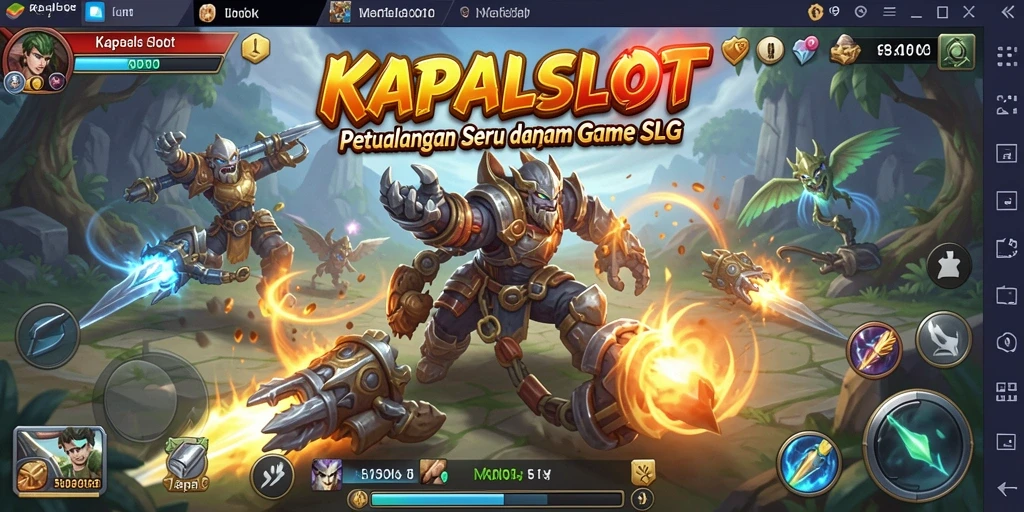 Tampilan gameplay seru dalam KAPALSLOT yang menantang dan strategis.