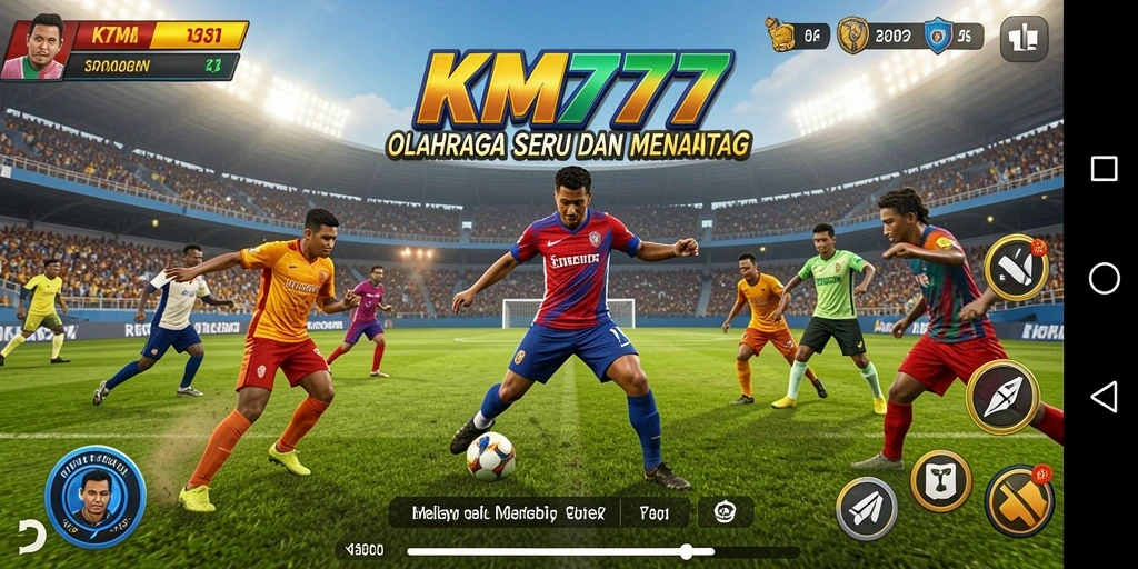 Gameplay seru KM777 dengan aksi olahraga yang mendebarkan.