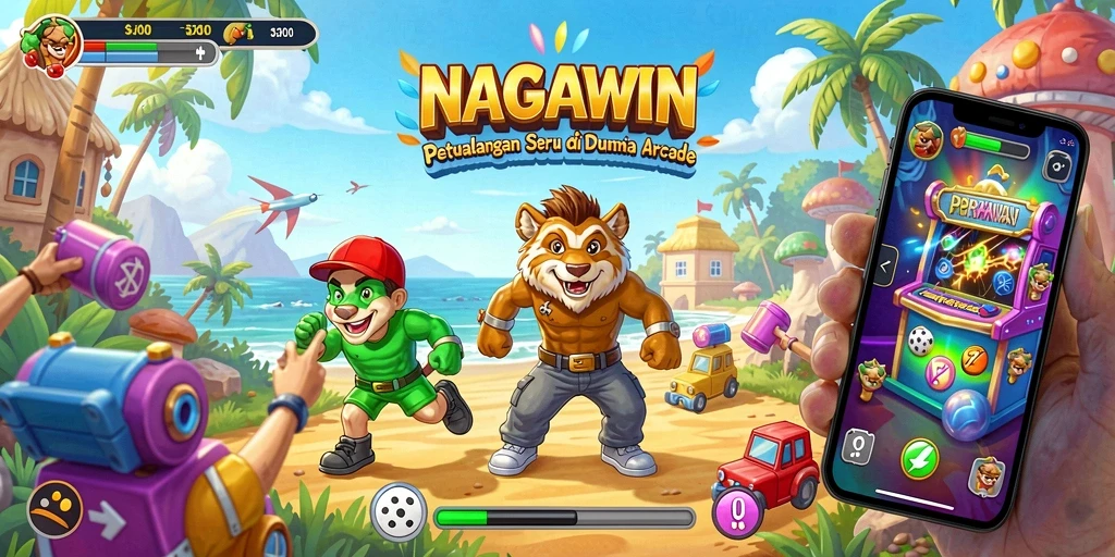 Screenshot gameplay NAGAWIN yang memukau dan penuh warna.