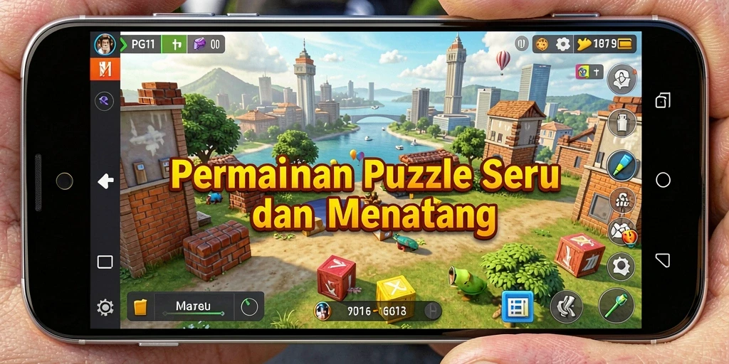 Tampilan gameplay PG11 yang seru dan penuh tantangan dalam genre Puzzle.