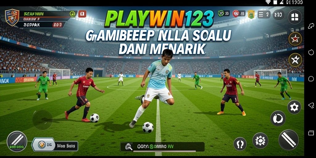 Tampilan gameplay aksi seru di lapangan di PLAYWIN123.