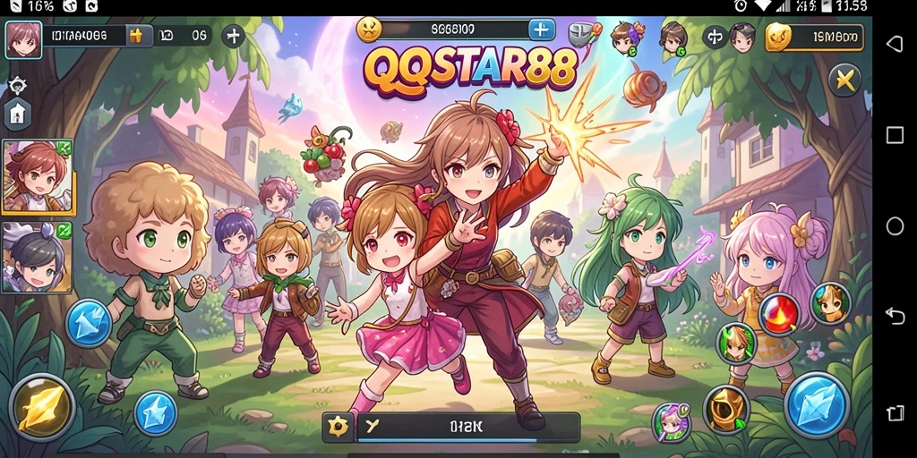 Tampilan menakjubkan dari gameplay QQSTAR88 yang penuh aksi Anime.