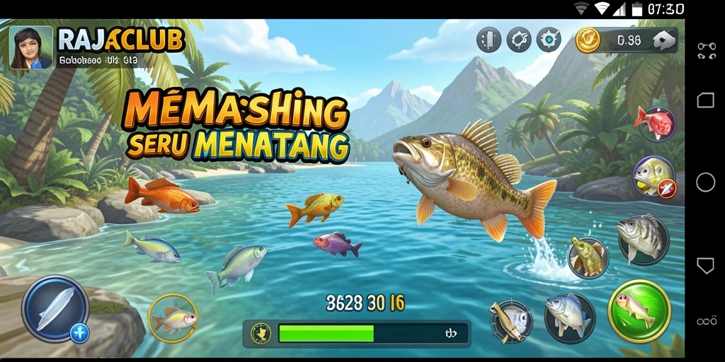 Tangkapan ikan yang luar biasa di gameplay RAJACLUB.