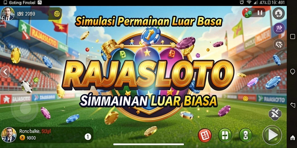 Tampilan menarik dari gameplay RAJASLOTO yang mendebarkan.