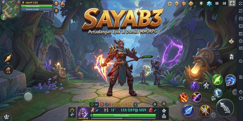 Gameplay epik di dunia MMORPG yang menonjol.