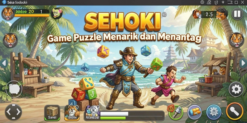 Tampilan gameplay menarik dari SEHOKI yang menantang.