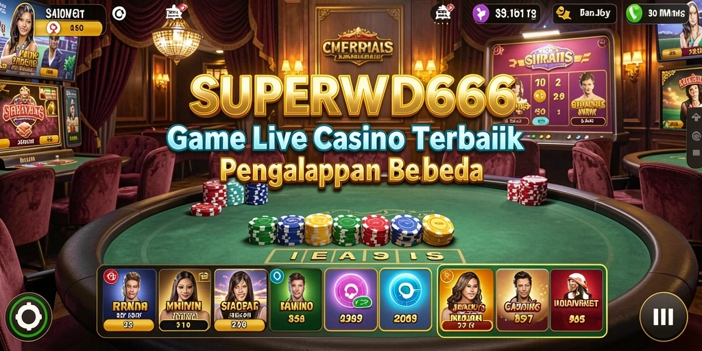 Gameplay Live Casino SUPERWD666 yang intens dan mengasyikkan.