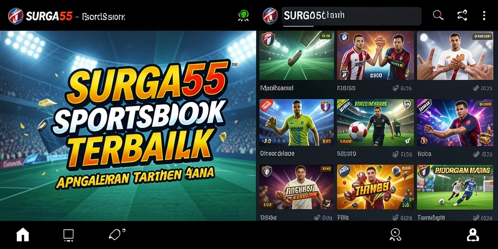 Screenshot gameplay SURGA55 menunjukkan antarmuka yang menarik.