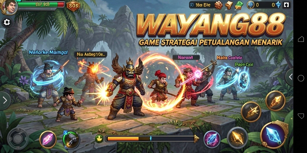 Tampilan gameplay WAYANG88 dengan aksi strategi yang seru.