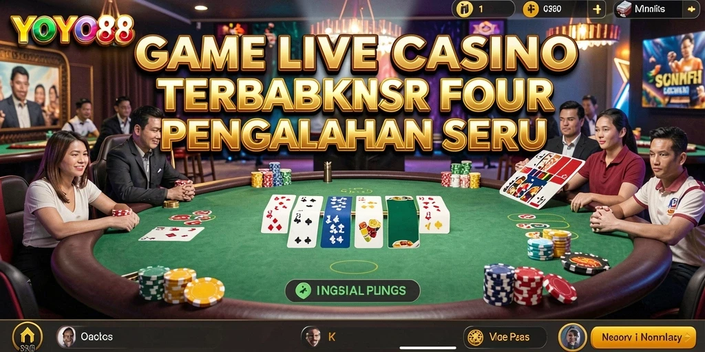 Tampilan menarik dari gameplay Live Casino di YOYO88.